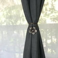 thumbnail image 6 of Vintage Silver Magnetic Curtain Tiebacks (Resin) for Window Drapery - Set of 2, 6 of 7