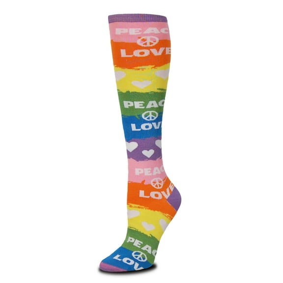 Peace & Love Wave Medium Socks