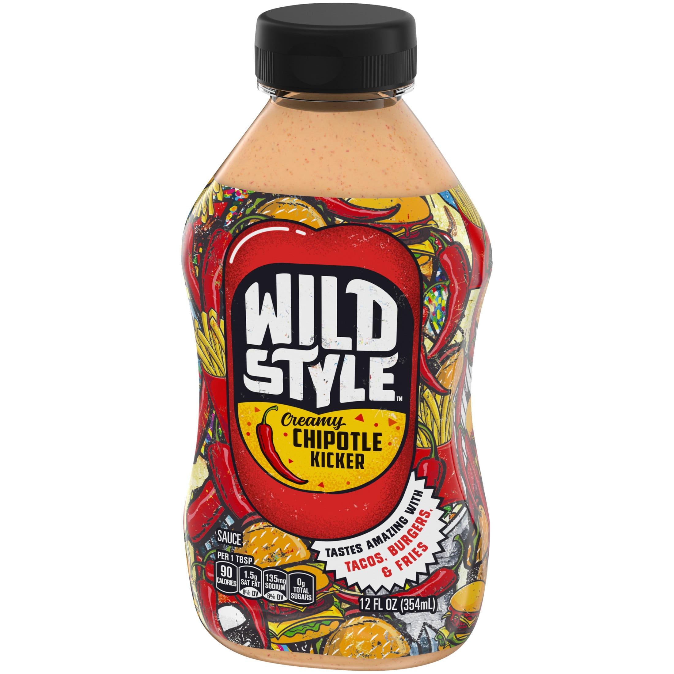 Wild Style Creamy Chipotle Kicker Sauce, 12 fl oz Bottle