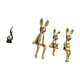 thumbnail image 5 of Escultura de resina de la familia de conejitos de fuego. Arte moderno. Figura de fuego. Adorno de escritorio para sala de estar, mueble, 5 of 8