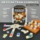 thumbnail image 2 of Juego de dominó Mexican Train Queensell Double 12 con 4 soportes, 2 of 7