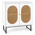 thumbnail image 1 of Costway Buffet Cabinet with 2 Doors Adjustable Shelf Metal Legs Accent Floor Cabinet White, 1 of 10