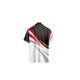 thumbnail image 2 of Men's Casual Polo Shirts Short Sleeve Fashion Golf Shirt Classic Color Block Slim Fit T-Shirts Multicolor XL, 2 of 6