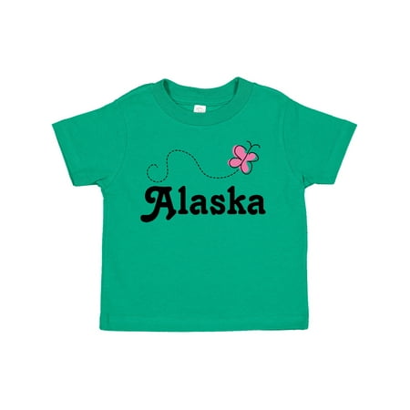

Inktastic Alaska Butterfly Gift Toddler Toddler Girl T-Shirt
