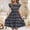 Dark Gray, variant on FRSASU Girl's Summer Dress Casual Ruffle Short Sleeve Double Layer Empire Waist Loose Fit Swing T-Shirt Dress Pink-C