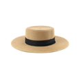 thumbnail image 1 of Adjustable Little Straw Boater Hats,Wide Brim Sun Hats for Big Heads,Adjustable Beach Travel Hats with Strap Ref: 1949, 1 of 5