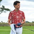 thumbnail image 5 of Balery Ho Funny Christmas Printed Men’s Short Sleeve Polo Shirt, Midweight Men's Shirt,Golf Polo shirts -4X-Large, 5 of 8