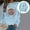 Light Blue, variant on Oversized Sweatshirt for Women Graphic Printed Crew Neck Pullover Long Sleeve Fall Fashion 2025 Sweaters Winter Clothes
