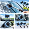 Window Cleaning Machine Tools Windshield Cleaner Tool, Double Sided Window Cleaner with Extendable ...