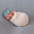 thumbnail image 4 of Wukai Teal Mama Llama Newborn Knotted Baby Beanie Hat for Boy Girl Baby Cute Cap Infant Beanies,0-6 months, 4 of 6