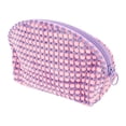 thumbnail image 1 of 1 Pc Bolsa de Maquillaje de Viaje para Mujeres con Concha para Vacaciones y Actividades al Aire Libre, Plush Púrpura, 1 of 3