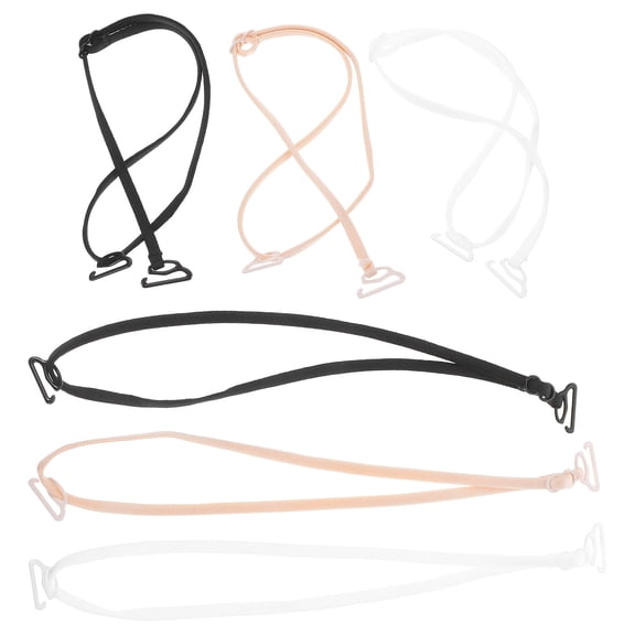 Amosfun Removable Strap Bras for Women Straps White 3-Pcs