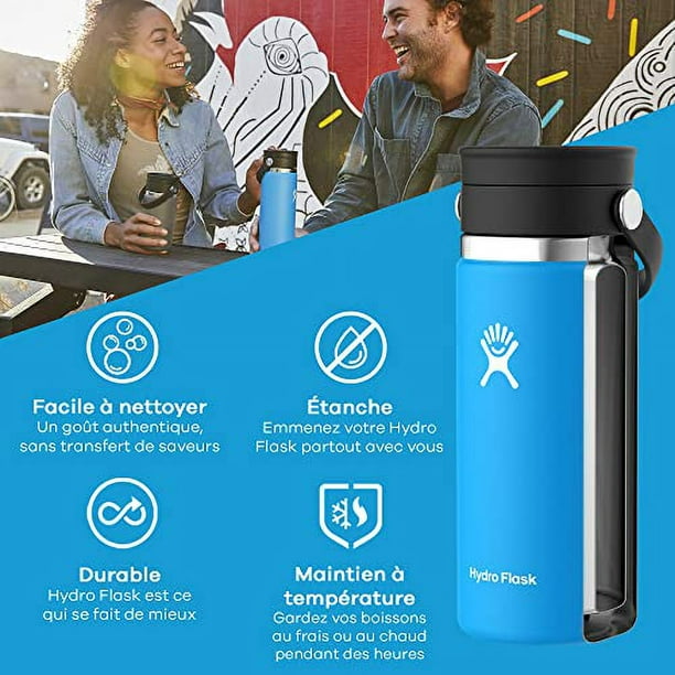 Hydro Flask 20 Oz Wide Mouth with Flex Sip Lid - Water Bottle Travel Coffee  Mug