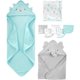 thumbnail image 1 of Simple Joys by - Juego de toallas y paños unisex de 8 piezas, color verde azulado/gris, talla única, 1 of 5