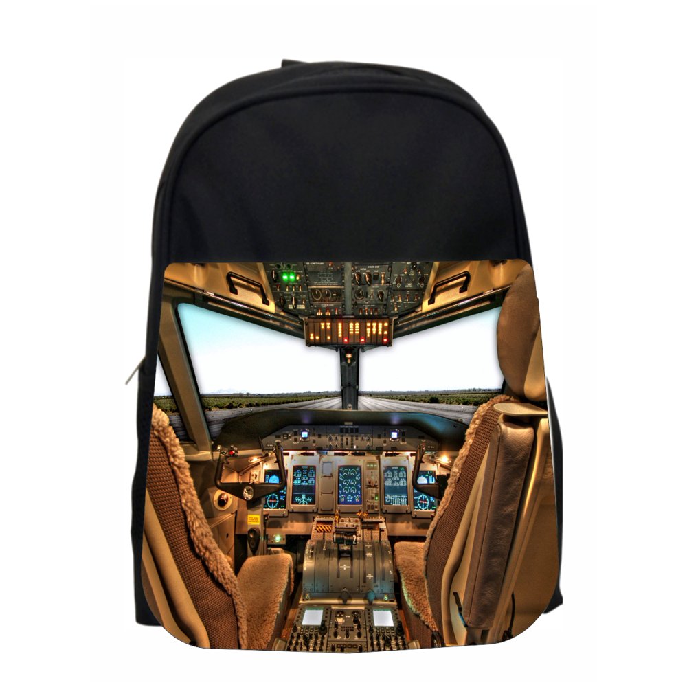 Accessory Avenue Boys Backpack Airplane Plane Cockpit Kids PreSchool
