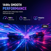 Deco Gear 49 Curved Ultrawide Gaming Monitor, 32:9 WDFHD 3840×1080, 144Hz, 3ms, VA Panel, HDR, Adaptive Sync, USB-C, HDMI, DisplayPort, PIP/PBP, 1800R Curve