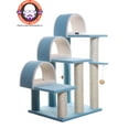 thumbnail image 6 of Armarkat Classic Real Wood Cat Tree Model B3803, 38 inch Sky Blue, 6 of 10
