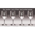 thumbnail image 2 of Lehan Irish Coat of Arms Wine Glasses - Set of 4 (Sand Etched), 2 of 2