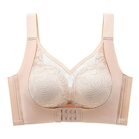 Under 10 Plus Size Seamless Bra  Breast Lifting  Gathered Cups  Solid Color  Comfortable Support  For Everyday  Sports  Nursing  Maternity  Seamless Bralette  Trendy Plus Skirt|Nylon Spandex Pink