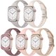 thumbnail image 1 of Correa delgada compatible con pulseras de Apple Watch para mujeres 40mm 38mm 41mm 42mm 44mm 45mm 46mm 49mm, correa estrecha de silicona suave para iWatch Series 10-1 SE, paquete de 5, 1 of 15