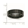 thumbnail image 6 of Chisel Black Ceramic Flat 6mm Brushed Band, 6 of 7