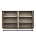 thumbnail image 7 of 55" Buffet Cabinet with 4 Doors & Shelves, Modern Sideboard for Dining Room, Kitchen & Living Room, 7 of 7