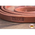 thumbnail image 5 of 5/8" X8' Hilason Hermann Oak Leather Horse Roping Reins Waterloop Tie W/ Snap, 5 of 6