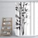 thumbnail image 5 of Cortina de ducha extralarga de bambú de 183 x 213 cm, repelente al agua, ideal para decoración de baño., 5 of 5