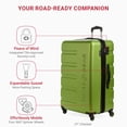 thumbnail image 3 of Juego de 3 piezas expandible Luggage SwissGear 7366 Hardside, color verde, 3 of 9