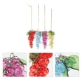 thumbnail image 3 of 4pcs Acrylic Grapes Artificial Grape Clusters 8 Inch Hanging Agate Grape Bundles, 3 of 7