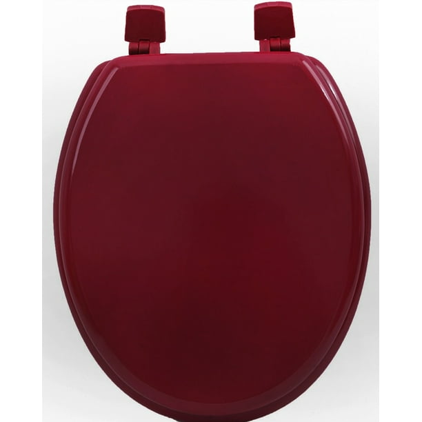 Solid Veneer Hard Wood Standard 17inch Toilet Seat Closed Front Lid