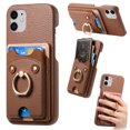 thumbnail image 1 of Case for FOXDOCK iPhone 12 Mini , Leather, Bear Ring, Card Holder, 1 of 4
