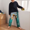 thumbnail image 5 of Pofeuu Underwater Swimming Duck Print Teenagers' Pajama Pants, Soft Lounge Pajama Pants with big pockets for Men Plaid Pj Bottoms-Small, 5 of 6