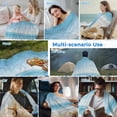 thumbnail image 5 of Beach Coastal Cooling Blanket,Lightweight Breathable Summer Throw Blanket with Double Sided Cold Effect,Summer Seaside Shell Starfish Nautical Picnic Blankets Bed Sheet for Hot Sleepers 50"x60", 5 of 8