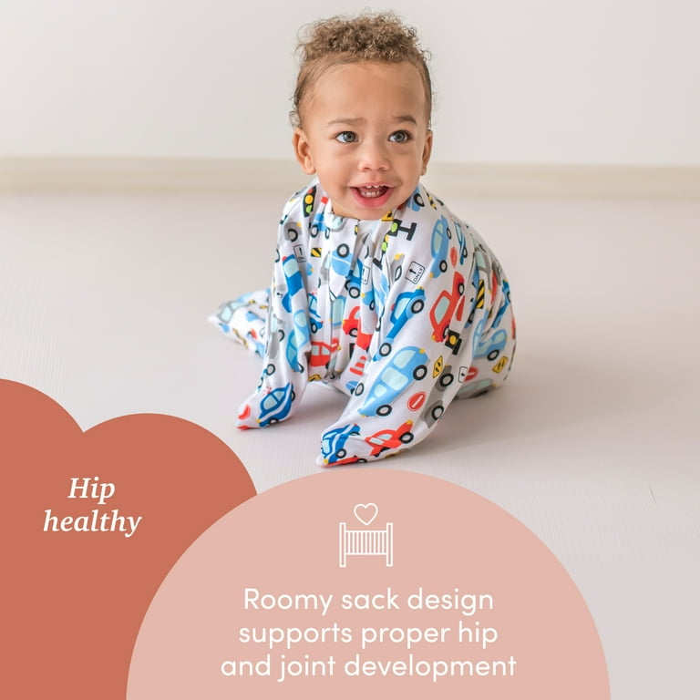 Sleeping Baby Zipadee Zip Swaddle Transition Sleep Sack 3 6 Months Busy Town