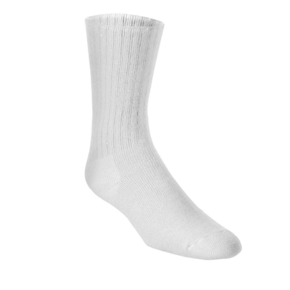 World's Softest World's Softest Men's Classic Crew Sock,White,Medium