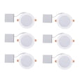 thumbnail image 1 of Strak LED, 6-inch Round Slim Panel, Cool White 6000K, Dimmable (6Pack), 1 of 2