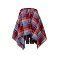 thumbnail image 5 of Luiryar Summer Short Skirt High Waist Crinoline Underskirts for Women Plaid Tie-Up Irregular Half Fake Shirt Extender, 5 of 7