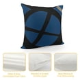 thumbnail image 4 of Black and Navy Blue Pillow Covers Set of  Geometric Abstract Modern Art Line Throw Pillow Cover Modern Minimalist Decorative Square Cushion Case Decor for Couch Sofa Outdoor, 4 of 5