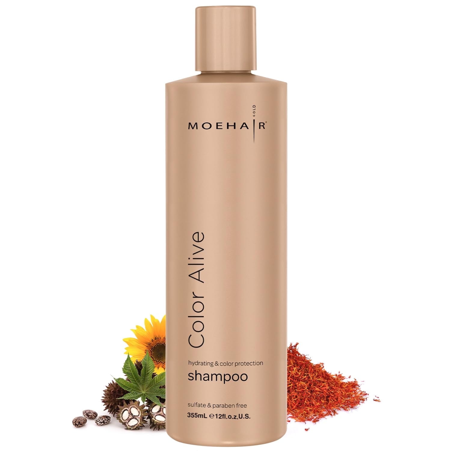MOEHAIR Color Alive Shampoo ( 12 Fl Oz ) | Color Protecting Shampoo For Color Treated Hair With Protein Blend. Restores Moisture & Vibrancy To Damaged Hair. Sulfate And Paraben Free Color Last Shampoo