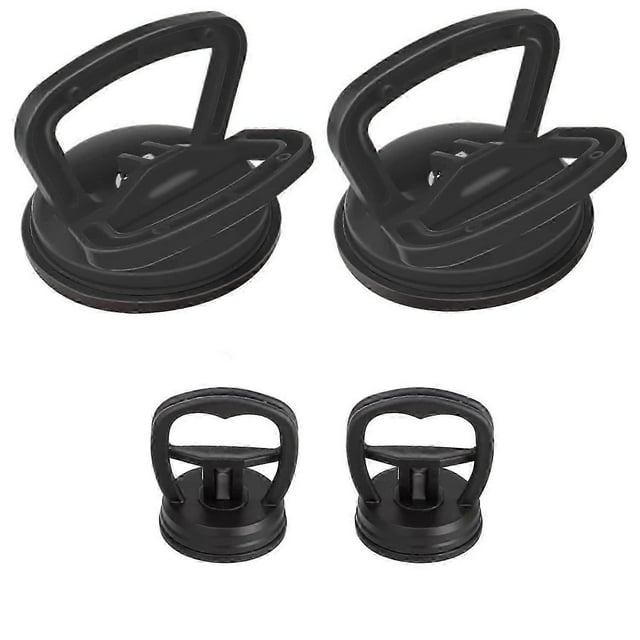 4 Pieces Ultra Strong Suction Cups Car Body Dent Removal Kit for Lifting Tablet, Computer and Laptop Screens (2 Big 2 Small)