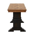 thumbnail image 4 of iNSPIRE Q Farmhouse Transitional 47.2" Wood Bench, Oak And Antique Black, 4 of 6