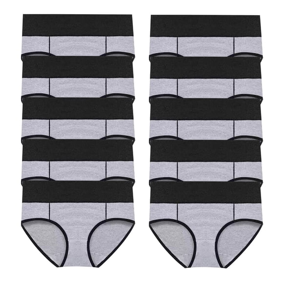 Rbaofujie 10PC Women's Large Solid Color High Waist Pants With Hip Lifting Underwear Thong Underwear Women Shapewear Thong