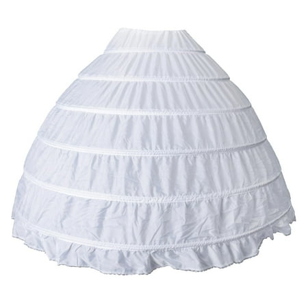 S SERENABLE 6 Hoops Vintage Petticoat Skirt Underskirt Underskirt Skirt Retro Tulle Skirt For Bridesmaid Dress / Wedding Dress / Evening Dress