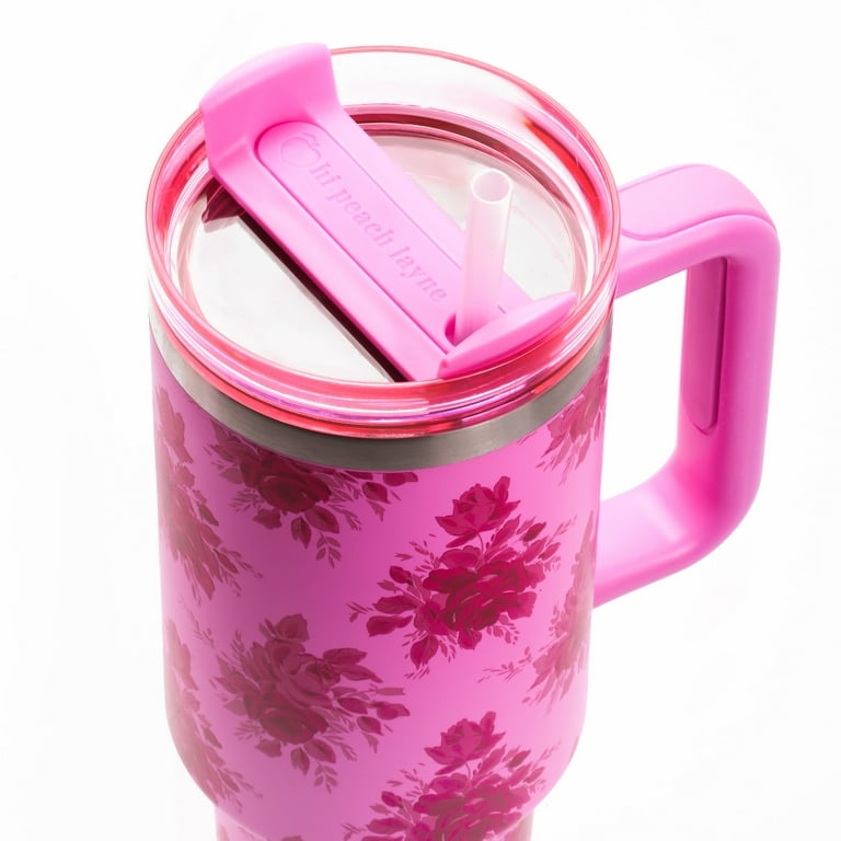 Hi Peach Layne 40 oz Pink Beauty Insulated Tumbler with Nail File