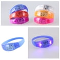 thumbnail image 2 of Bottone Pack of 10 LED Glowing Bracelets for Parties Colorful Silicone Wristbands Flashing Light Up Bangles Accessory for Kids, 2 of 9