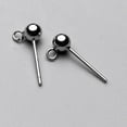 thumbnail image 4 of 16Pair 925 Sterling Earring Stud Posts Backs Studs DIY Back Post, 4 of 8
