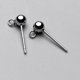 thumbnail image 1 of 1 Par de Pendientes de Almohadilla BLESIY Plata 3mm, 1 of 8