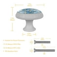 thumbnail image 4 of 4PCS Round Cranes Cabinet Fluorescence Knob Glowing in the Dark Furniture Drawer Pulls Handle with Screws, 4 of 5