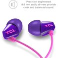 thumbnail image 2 of TCL Écouteurs Intra-Auriculaires Filaires avec Micro Intégré - Lever de Soleil Violet, 2 of 5